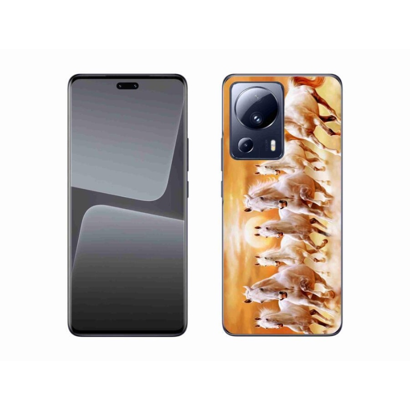Gelový obal mmCase na mobil Xiaomi 13 Lite - koně 2