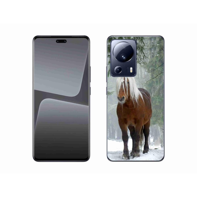 Gelový obal mmCase na mobil Xiaomi 13 Lite - kůň v lese