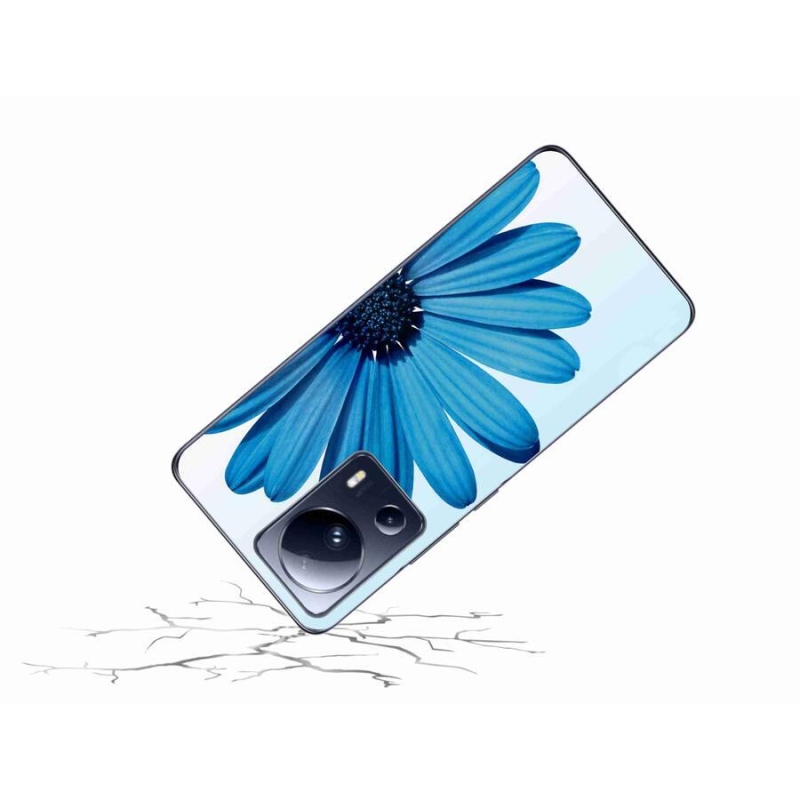Gelový obal mmCase na mobil Xiaomi 13 Lite - modrá kopretina