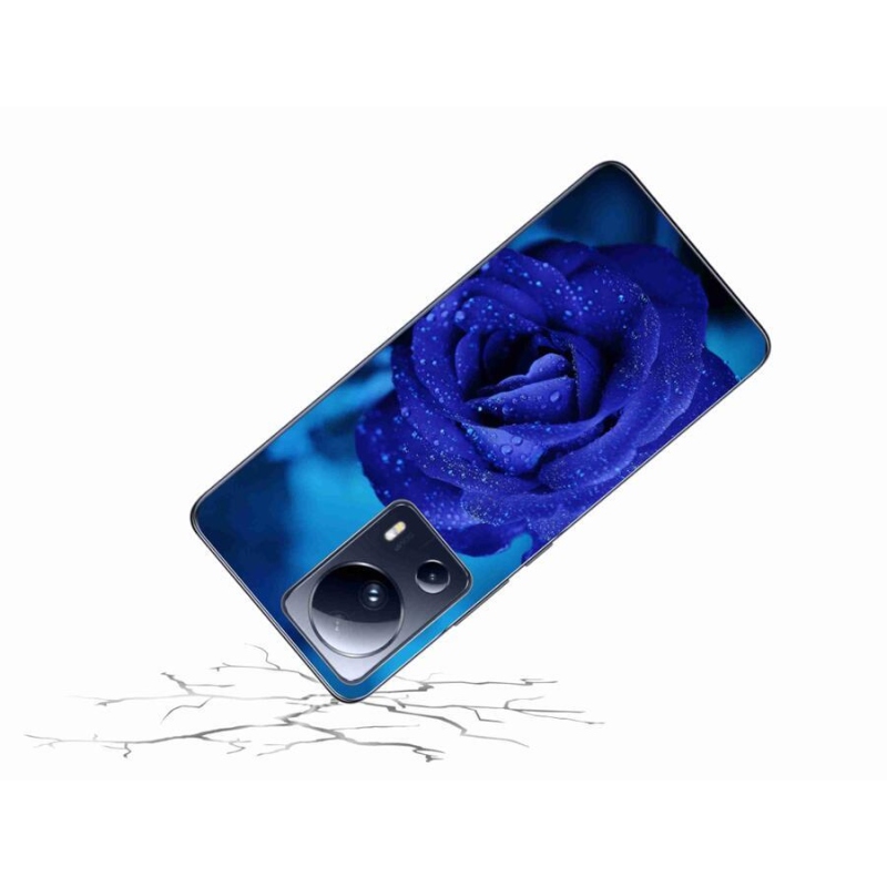 Gelový obal mmCase na mobil Xiaomi 13 Lite - modrá růže