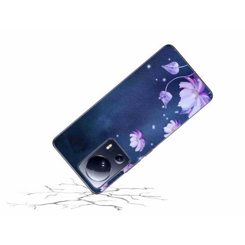 Gelový obal mmCase na mobil Xiaomi 13 Lite - padající květy