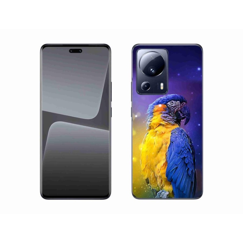 Gelový obal mmCase na mobil Xiaomi 13 Lite - papoušek ara 1