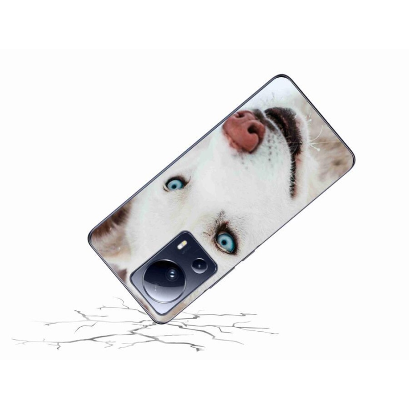 Gelový obal mmCase na mobil Xiaomi 13 Lite - psí pohled