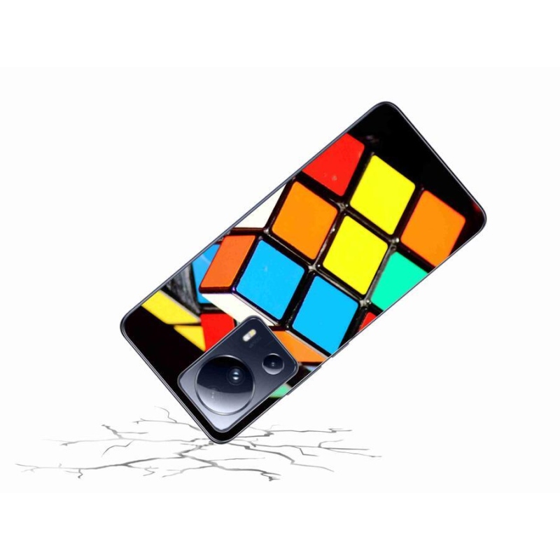 Gelový obal mmCase na mobil Xiaomi 13 Lite - rubikova kostka