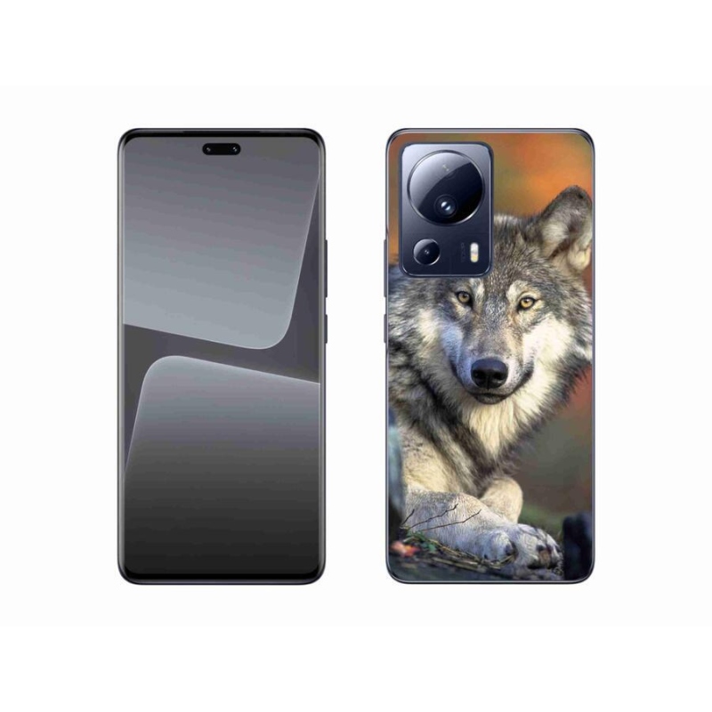 Gelový obal mmCase na mobil Xiaomi 13 Lite - vlk