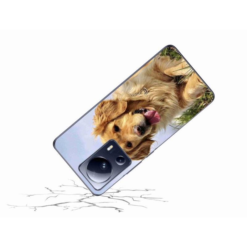 Gelový obal mmCase na mobil Xiaomi 13 Lite - zlatý retrívr