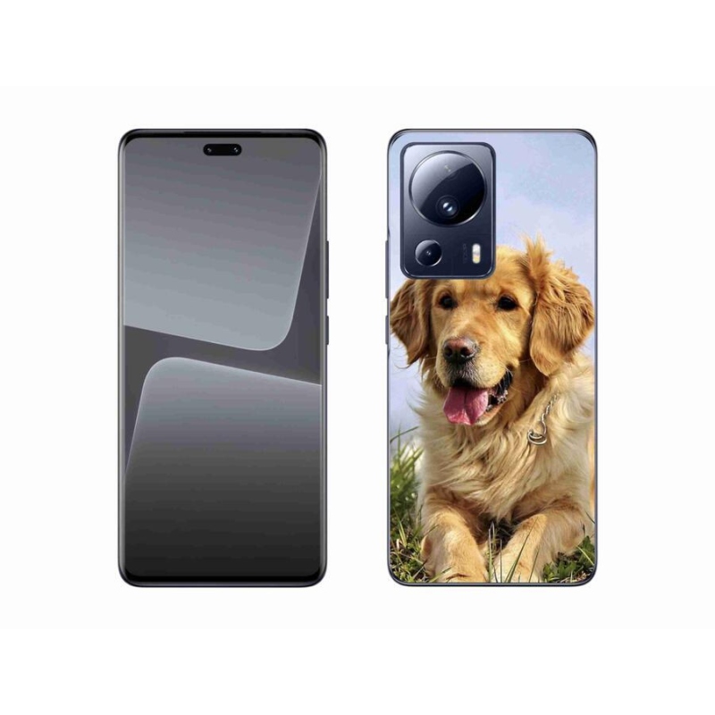 Gelový obal mmCase na mobil Xiaomi 13 Lite - zlatý retrívr