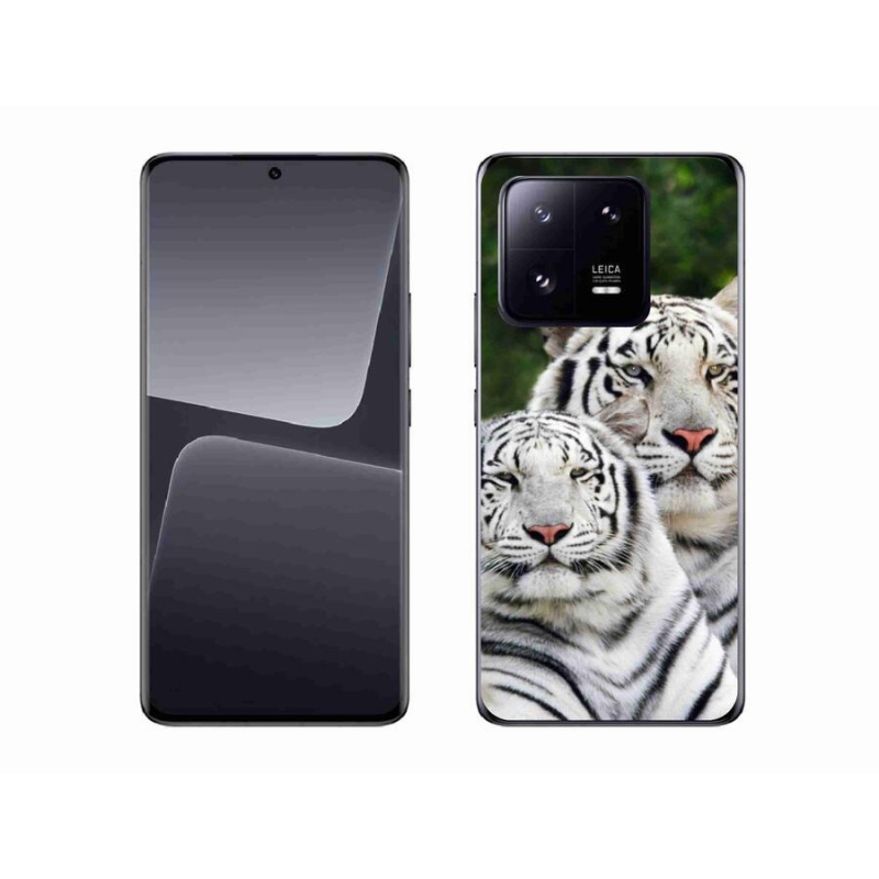 Gelový obal mmCase na mobil Xiaomi 13 Pro - bílí tygři