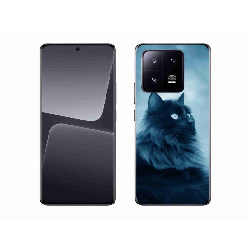 Gelový obal mmCase na mobil Xiaomi 13 Pro - černá kočka 1