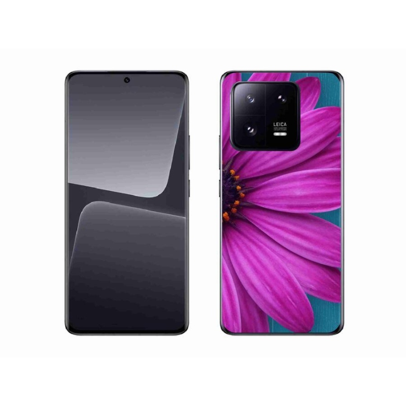 Gelový obal mmCase na mobil Xiaomi 13 Pro - fialová kopretina