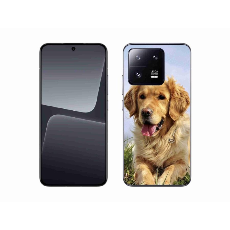 Gelový obal mmCase na mobil Xiaomi 13 - zlatý retrívr
