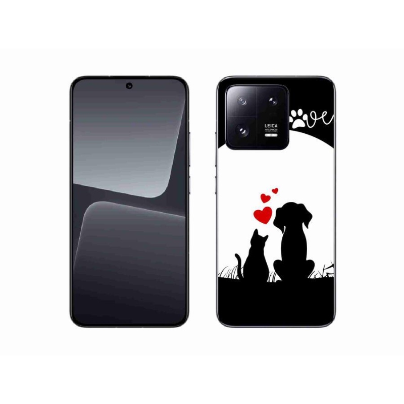 Gelový obal mmCase na mobil Xiaomi 13 - zvířecí láska