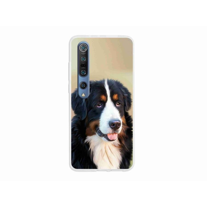 Gelový obal mmCase na mobil Xiaomi Mi 10 - bernský salašnický pes
