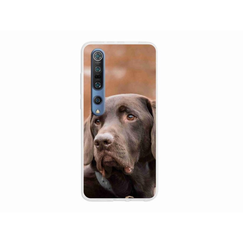 Gelový obal mmCase na mobil Xiaomi Mi 10 - hnědý labrador