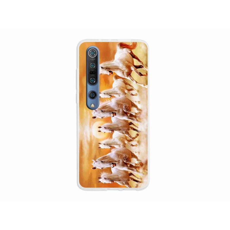 Gelový obal mmCase na mobil Xiaomi Mi 10 - koně 2