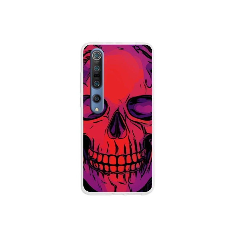 Gelový obal mmCase na mobil Xiaomi Mi 10 - lebka