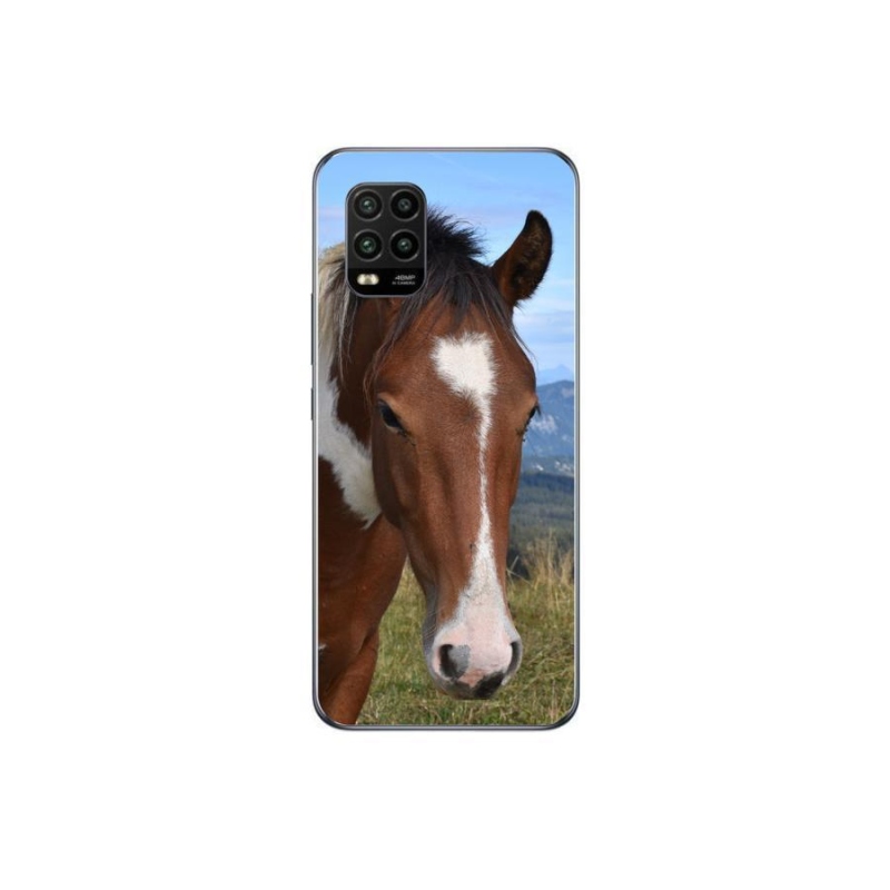 Gelový obal mmCase na mobil Xiaomi Mi 10 Lite - hnědý kůň