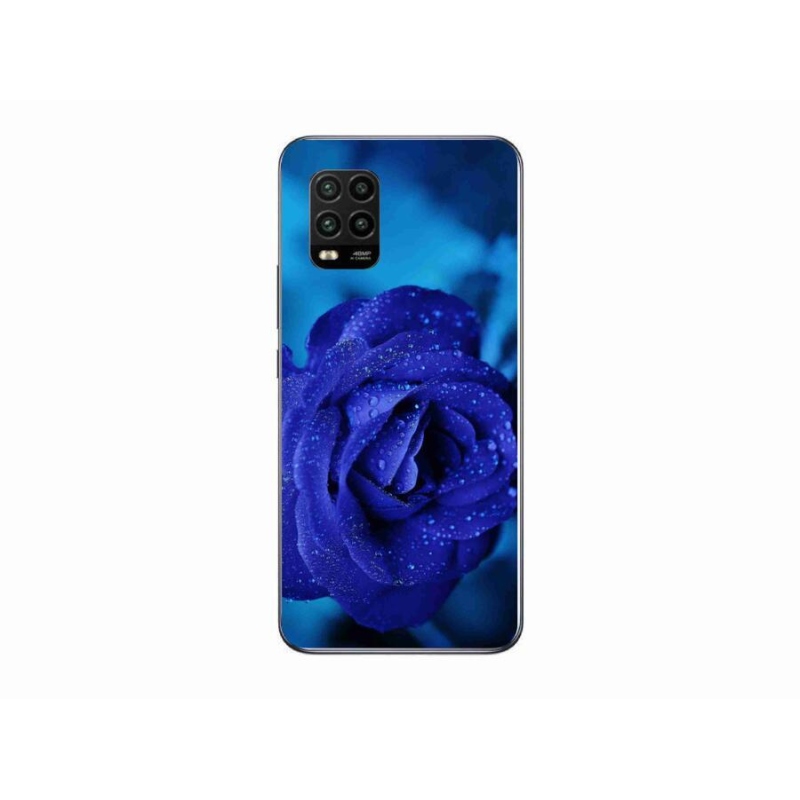 Gelový obal mmCase na mobil Xiaomi Mi 10 Lite - modrá růže