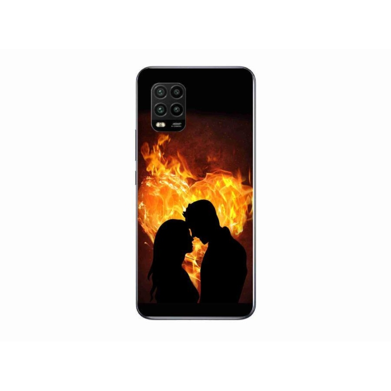 Gelový obal mmCase na mobil Xiaomi Mi 10 Lite - ohnivá láska