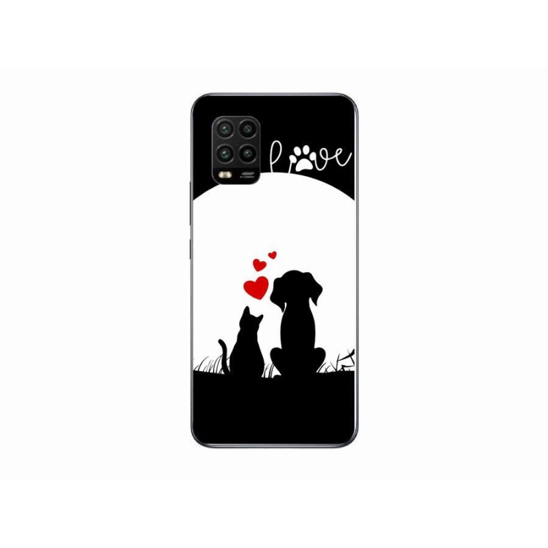 Gelový obal mmCase na mobil Xiaomi Mi 10 Lite - zvířecí láska
