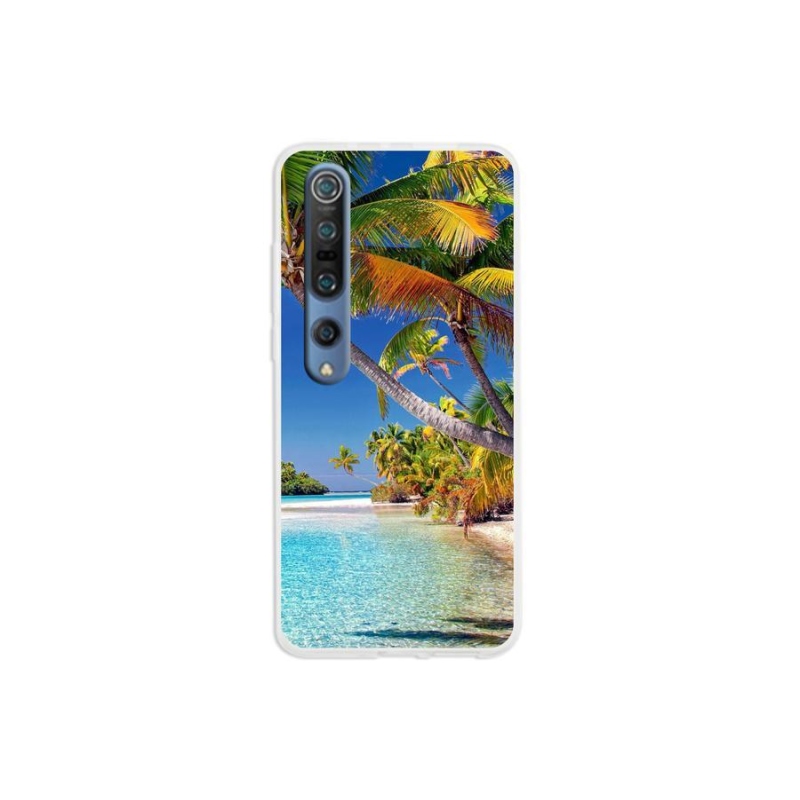 Gelový obal mmCase na mobil Xiaomi Mi 10 - mořská pláž