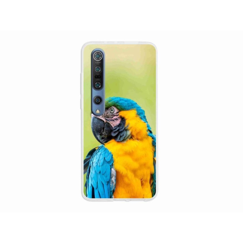 Gelový obal mmCase na mobil Xiaomi Mi 10 - papoušek ara 2