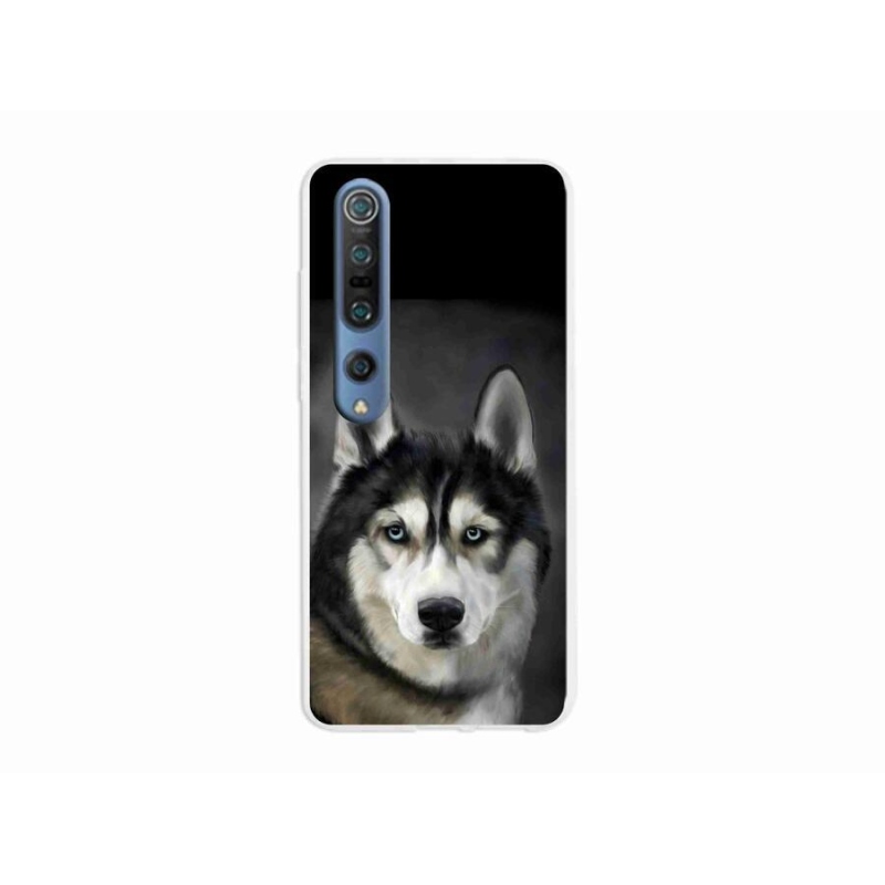 Gelový obal mmCase na mobil Xiaomi Mi 10 Pro - husky