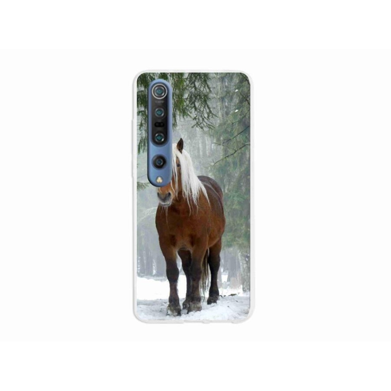 Gelový obal mmCase na mobil Xiaomi Mi 10 Pro - kůň v lese