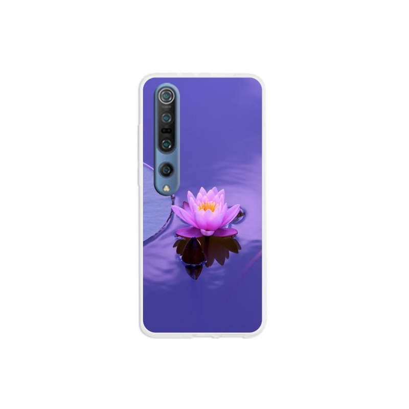 Gelový obal mmCase na mobil Xiaomi Mi 10 Pro - květ na hladině