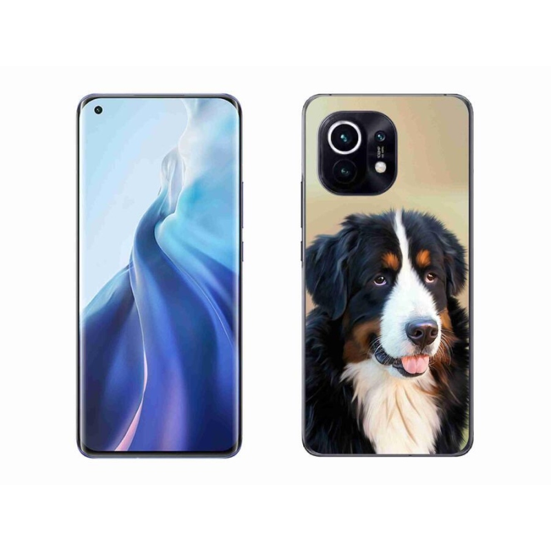 Gelový obal mmCase na mobil Xiaomi Mi 11 - bernský salašnický pes