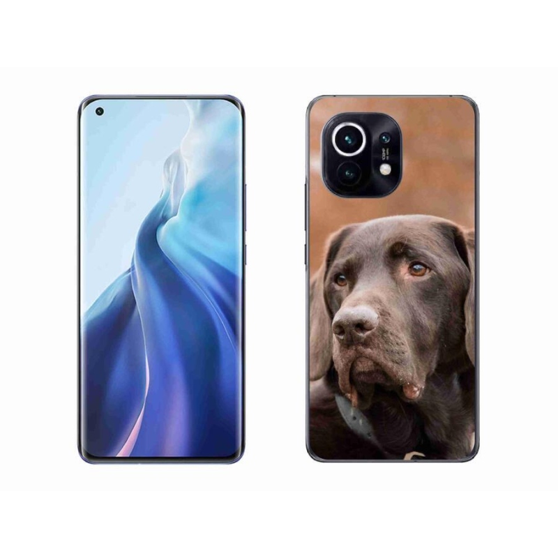Gelový obal mmCase na mobil Xiaomi Mi 11 - hnědý labrador