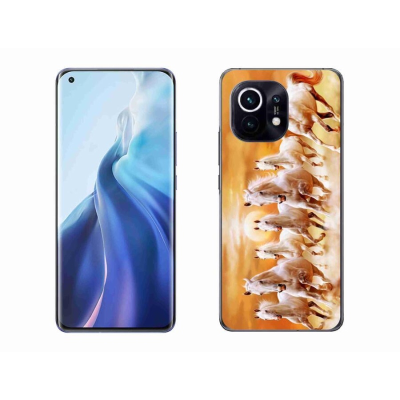Gelový obal mmCase na mobil Xiaomi Mi 11 - koně 2