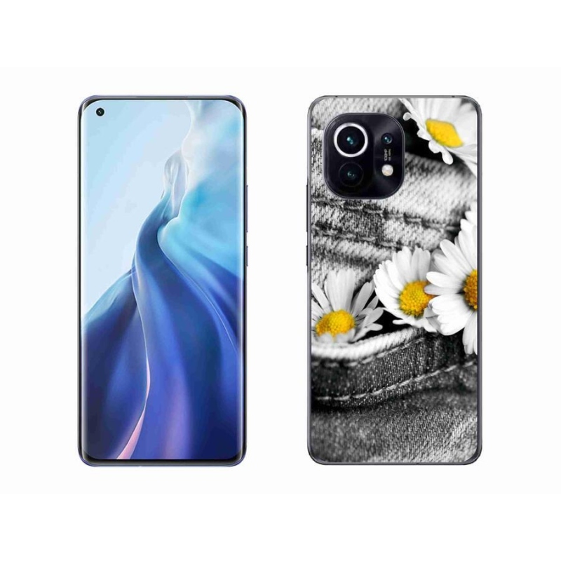Gelový obal mmCase na mobil Xiaomi Mi 11 - kopretiny