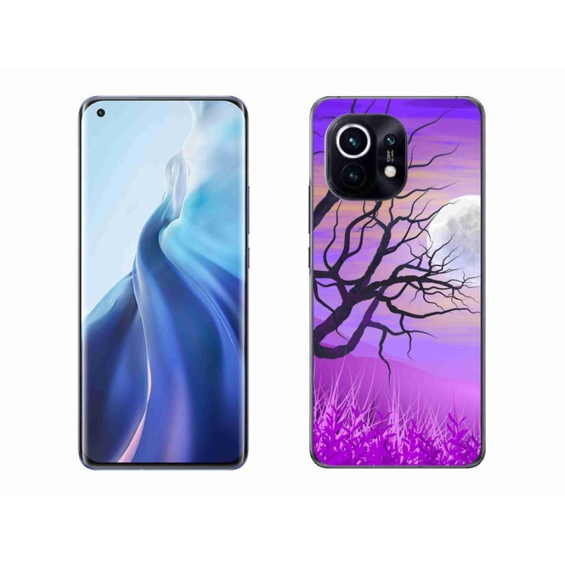 Gelový obal mmCase na mobil Xiaomi Mi 11 - kreslený opadaný strom