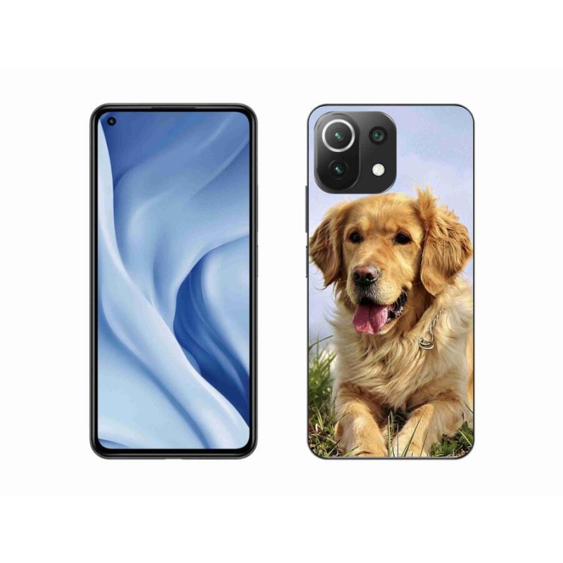 Gelový obal mmCase na mobil Xiaomi Mi 11 Lite 4G/5G - zlatý retrívr