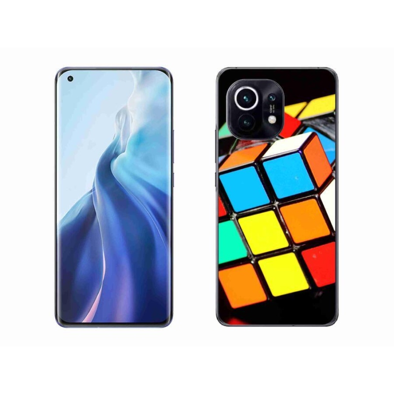 Gelový obal mmCase na mobil Xiaomi Mi 11 - rubikova kostka