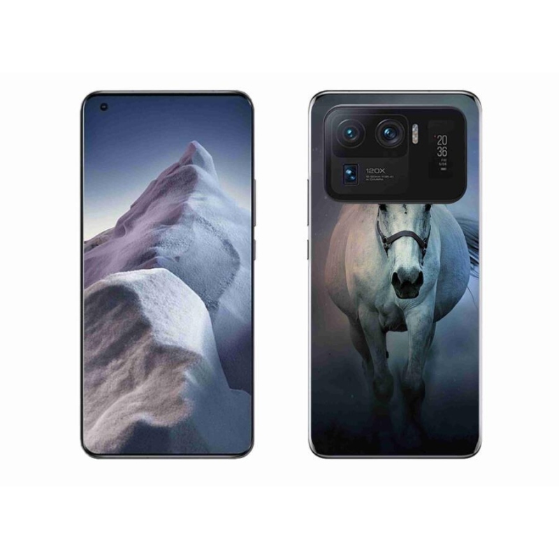 Gelový obal mmCase na mobil Xiaomi Mi 11 Ultra - běžící bílý kůň