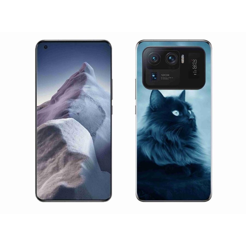 Gelový obal mmCase na mobil Xiaomi Mi 11 Ultra - černá kočka 1