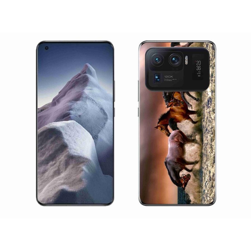 Gelový obal mmCase na mobil Xiaomi Mi 11 Ultra - koně 1