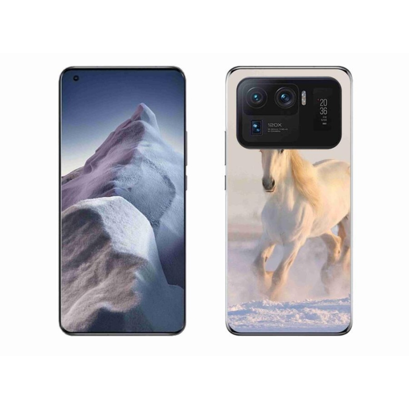 Gelový obal mmCase na mobil Xiaomi Mi 11 Ultra - kůň ve sněhu