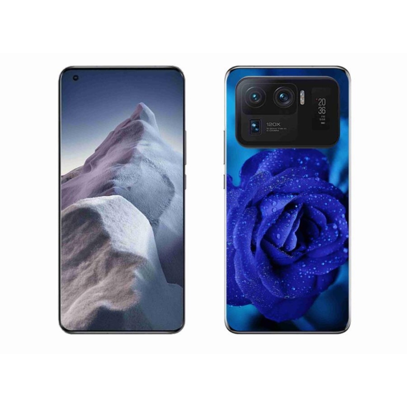 Gelový obal mmCase na mobil Xiaomi Mi 11 Ultra - modrá růže