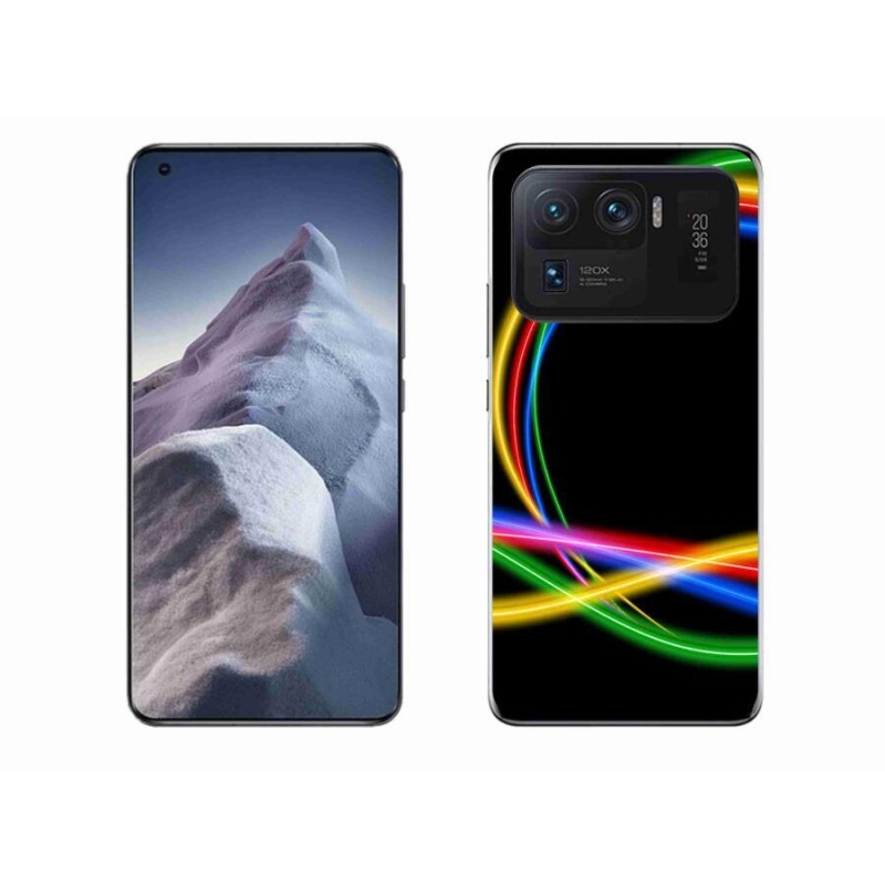Gelový obal mmCase na mobil Xiaomi Mi 11 Ultra - neonové kruhy
