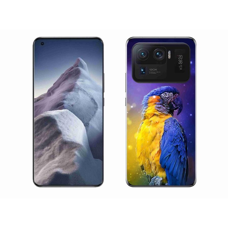 Gelový obal mmCase na mobil Xiaomi Mi 11 Ultra - papoušek ara 1