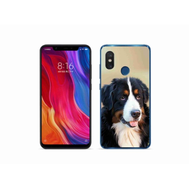 Gelový obal mmCase na mobil Xiaomi Mi 8 - bernský salašnický pes