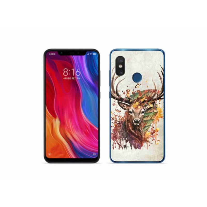 Gelový obal mmCase na mobil Xiaomi Mi 8 - jelen 1