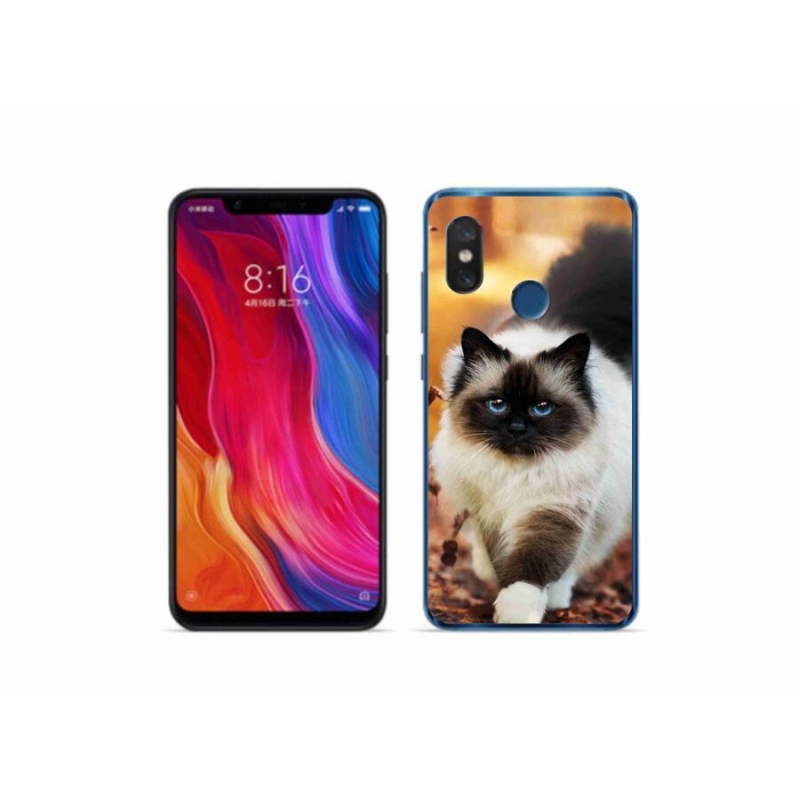 Gelový obal mmCase na mobil Xiaomi Mi 8 - kočka 1