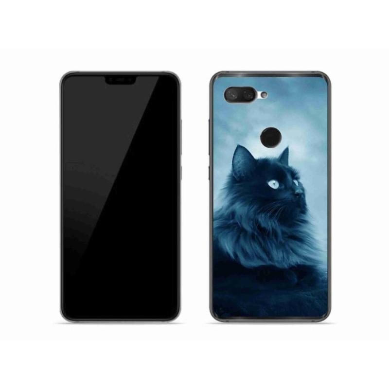 Gelový obal mmCase na mobil Xiaomi Mi 8 Lite - černá kočka 1