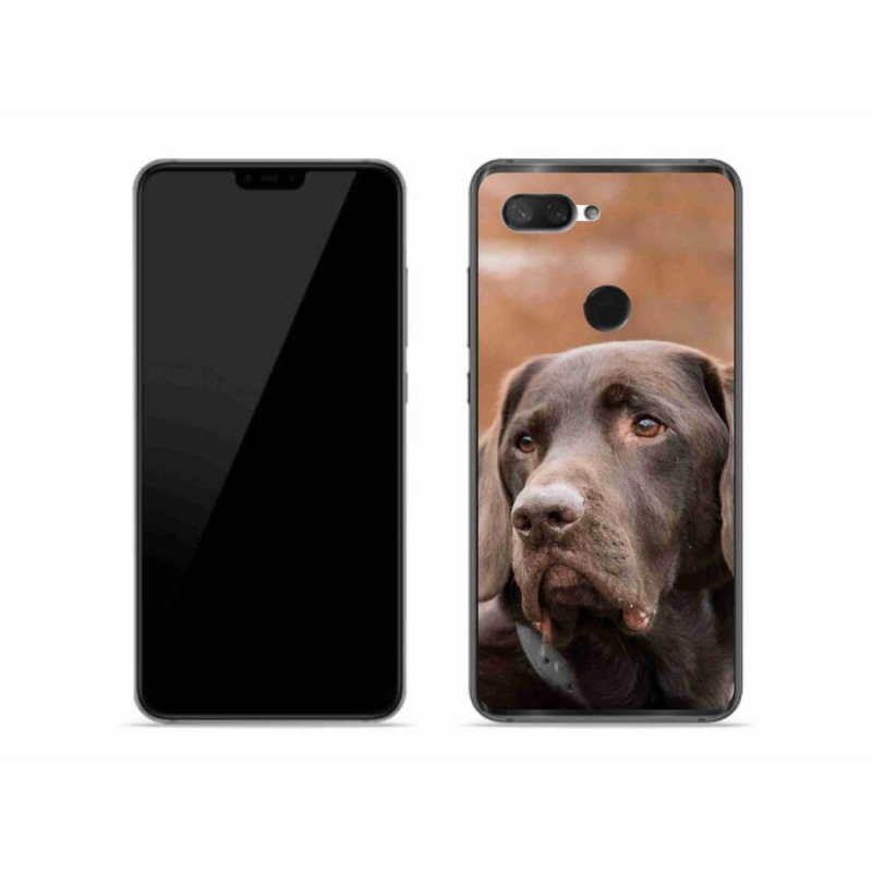 Gelový obal mmCase na mobil Xiaomi Mi 8 Lite - hnědý labrador