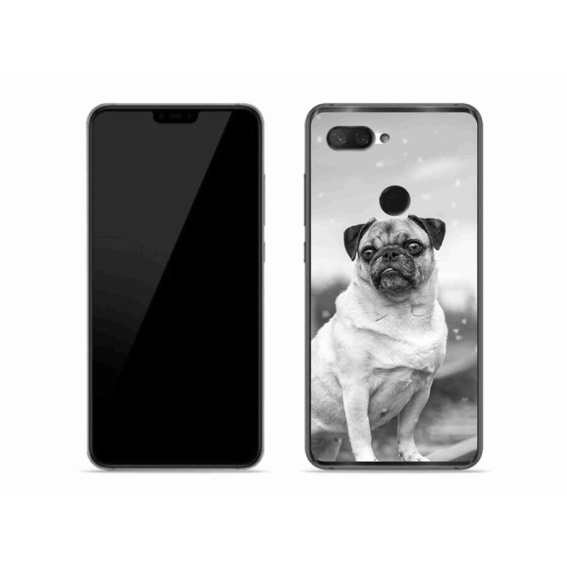 Gelový obal mmCase na mobil Xiaomi Mi 8 Lite - mops