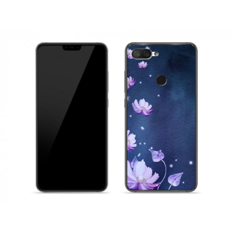 Gelový obal mmCase na mobil Xiaomi Mi 8 Lite - padající květy